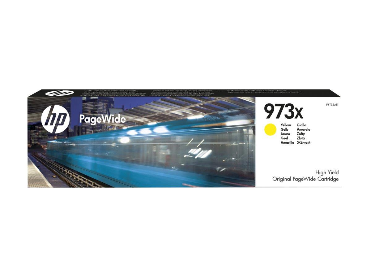 144376 HP F6T83AE Blekk HP F6T83AE 973X XL PW gul til HP Pagewide printer (MFP 477)